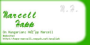 marcell happ business card